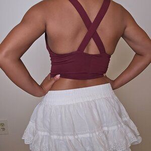 Kimchi Blue mini Low rise lace eyelet mini skirt